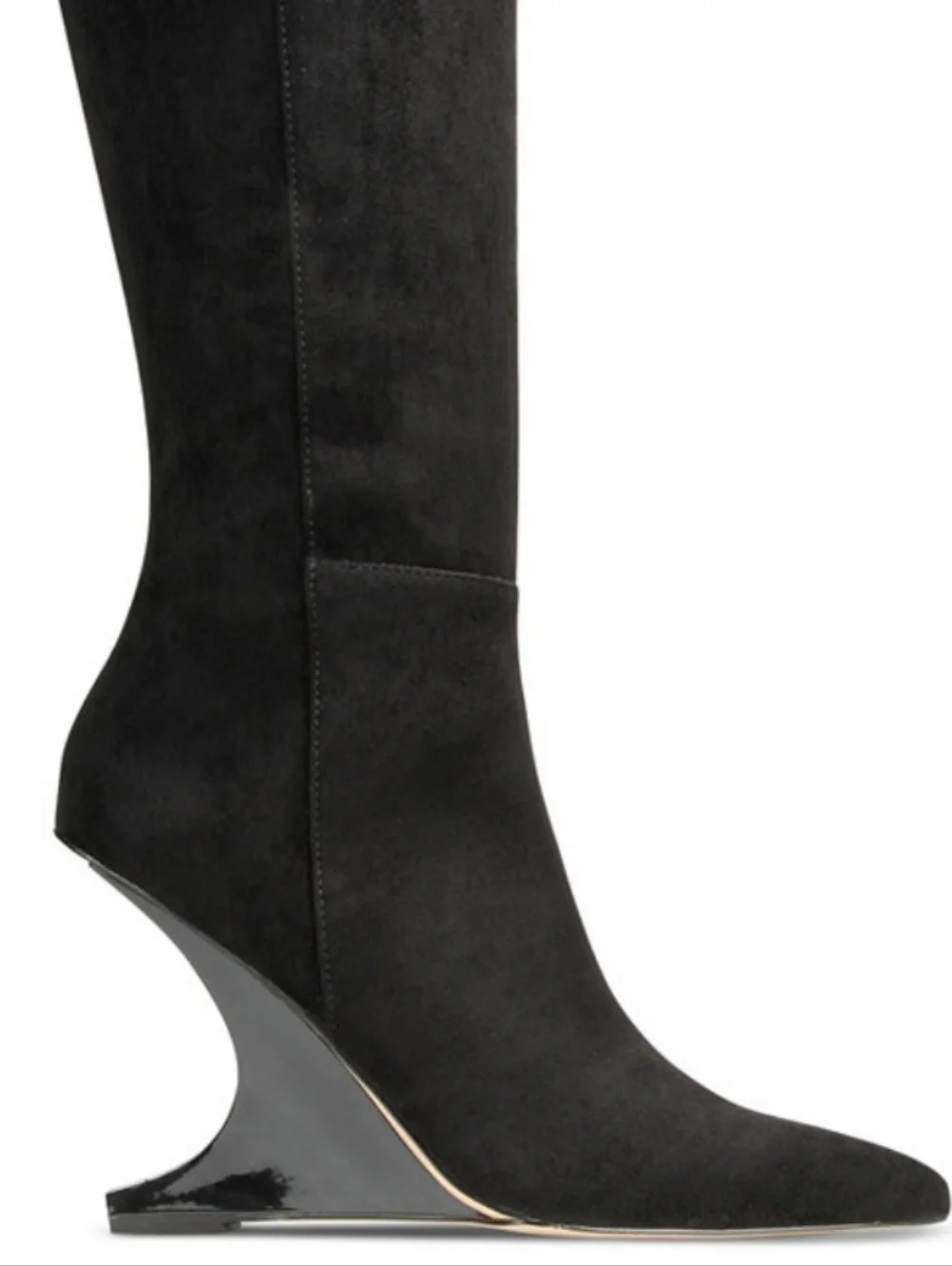 AAJ BY AMINAH NEW IN BOX SCULPTED HEEL OVER-THE-KNEE BOOTS